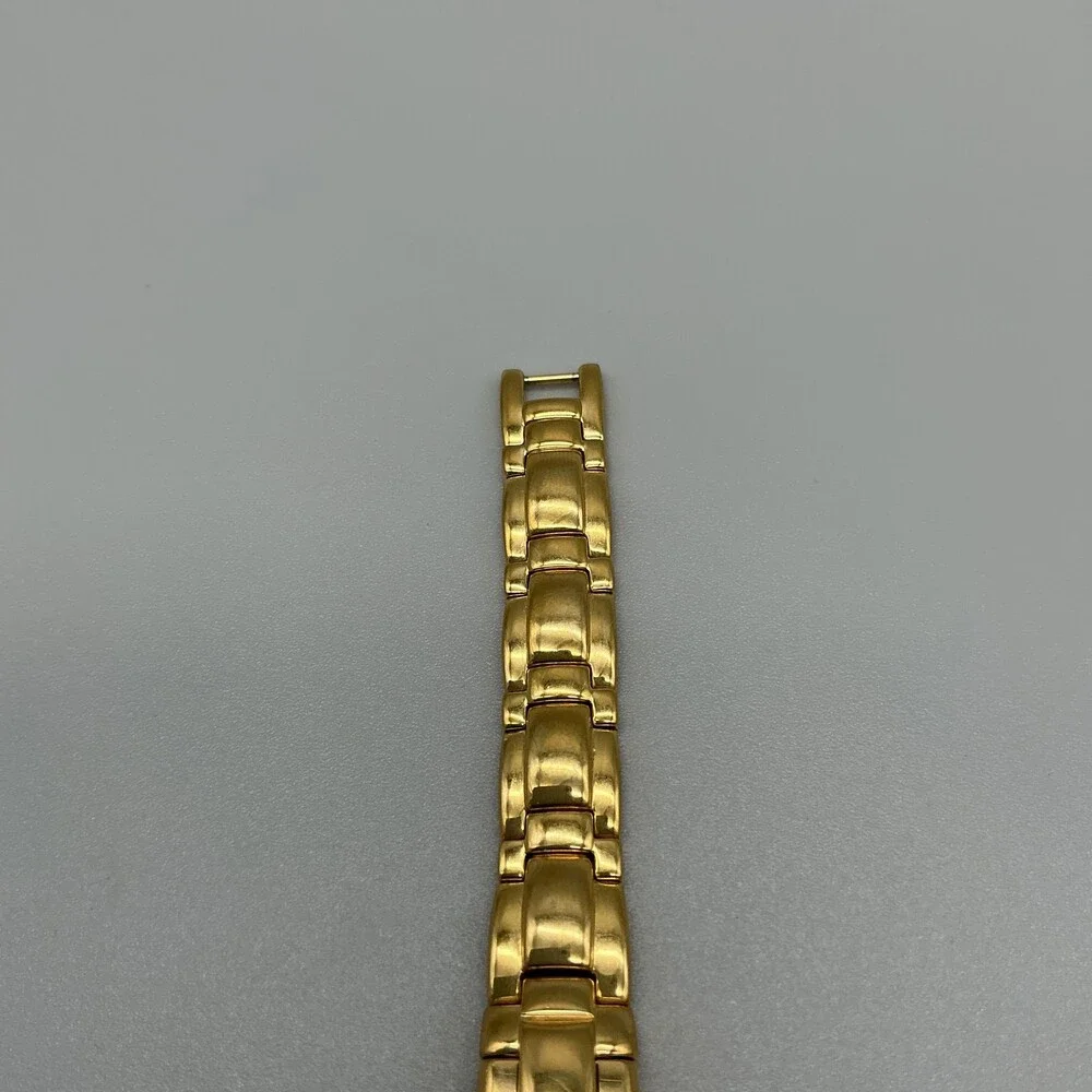 Vintage Citizen Women Watch 14mm Black Dial Gold Tone Hidden Dial New Battery 7
